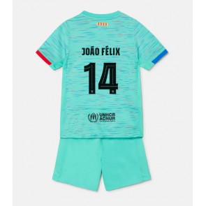 Barcelona Joao Felix #14 Rezervni Dres za Dječji 2023-24 Kratak Rukavima (+ kratke hlače)
